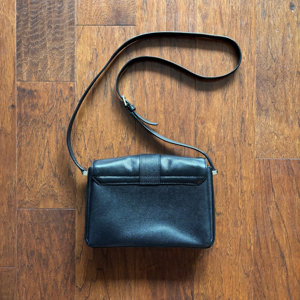 Kate Spade New York Milna Lovett Street Black Leather Crossbody Bag - Picture 4 of 14